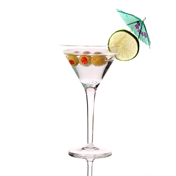 Martini, färska Coctail isolerad på vit — Stockfoto