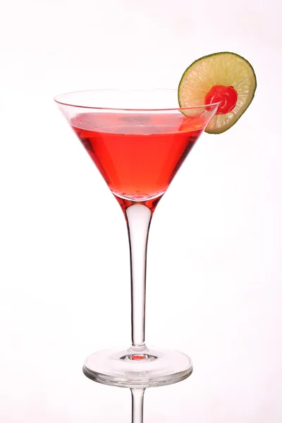 Cosmopolitan martini fresh Coctail isolated on white — Stock Photo, Image