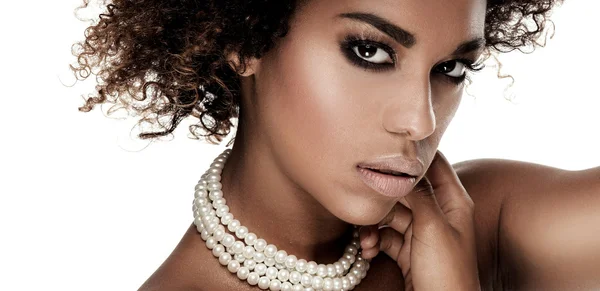 Beauty portrait of elegant african american woman. Stock Photo