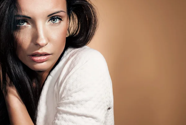 Beauty brunette posing Stock Photo