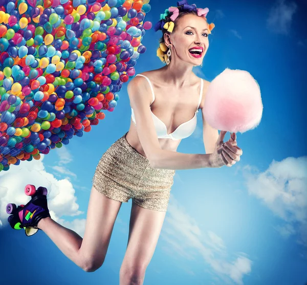 Smiling happy girl posing. — Stock Photo, Image