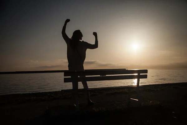 Donna felice in vacanza . — Foto Stock