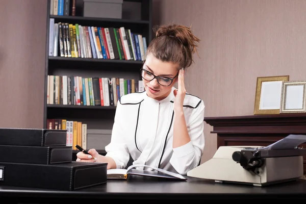 Businesswoman in her office. — Stock Photo, Image