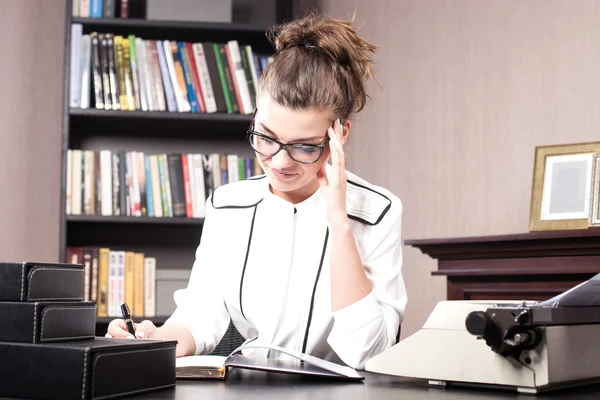 Businesswoman in her office. — Stock Photo, Image