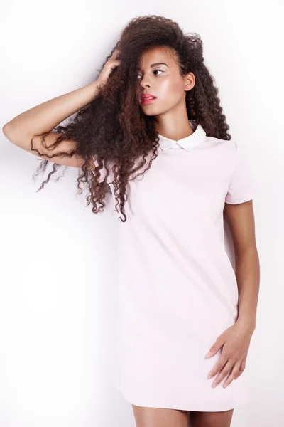 Beautiful african american woman posing.