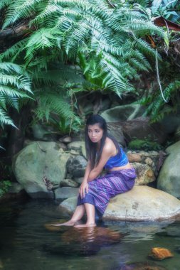 Antik Tayland kadın içinde geleneksel kostüm, Tayland 