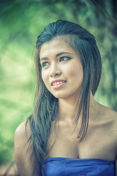 Ancient Thai Woman In Traditional Costume Of Thailand — Stock Photo, Image