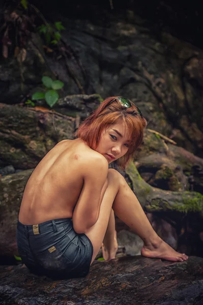 Portret van Azië sexy meisje — Stockfoto
