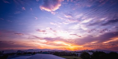 günbatımı şehri, chiang rai il Tayland 