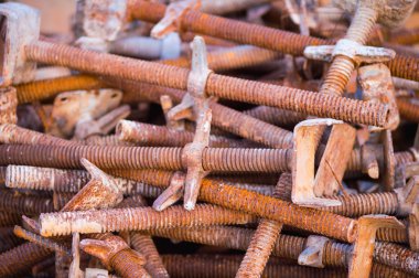 eski paslı eski metal veya barlarda inşaat yapı 