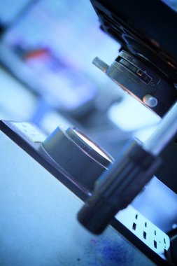 mikroskop objektif yakın çekim 