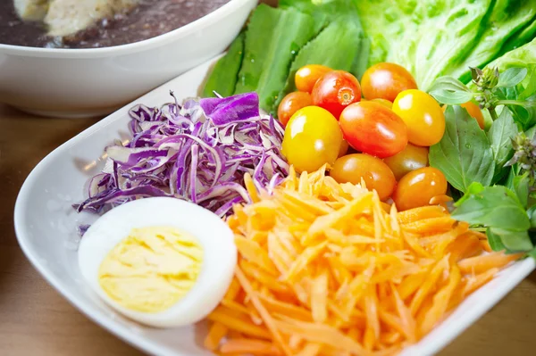 Vegetables salad, food for health — Stock Photo, Image