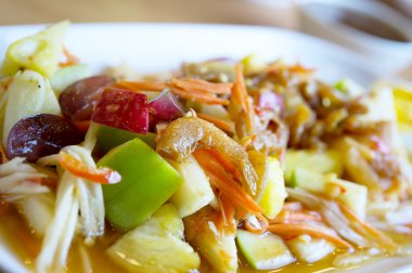 meyve salatası, yemek için sağlık kavramı