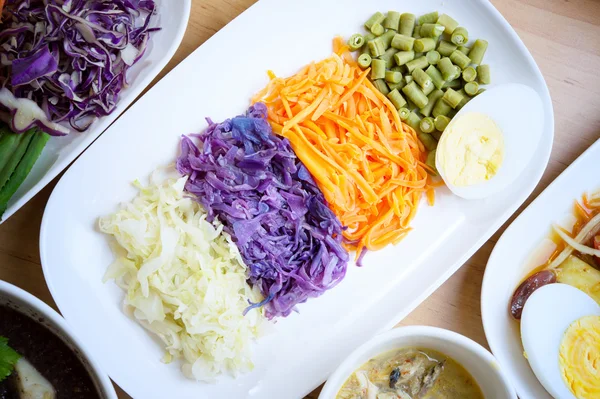Sałatka z warzyw, żywność dla zdrowia koncepcja — Zdjęcie stockowe