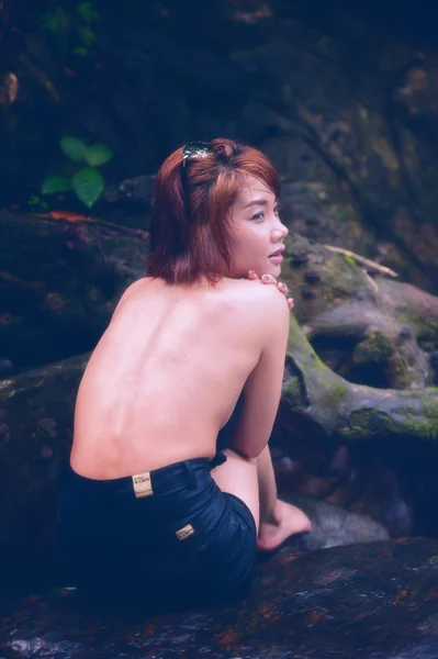 Portret seksowna dziewczyna Azji — Zdjęcie stockowe