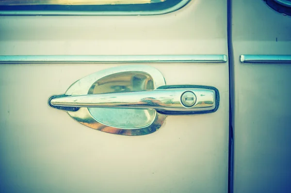 Door handle of old car — Stock Photo, Image