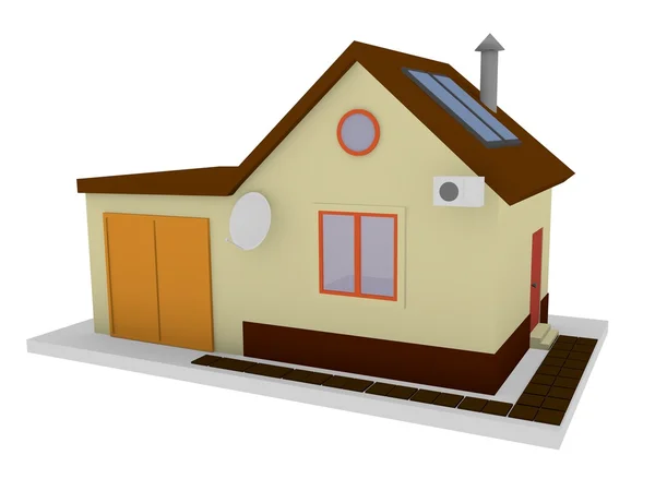 Private house model front view — Stock Photo, Image