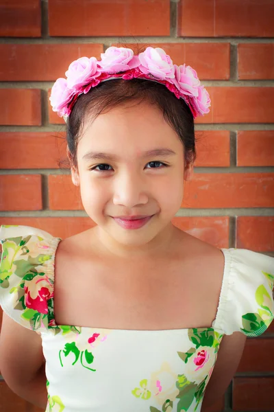 Portrait of a smiling little girl. — Stock Photo, Image