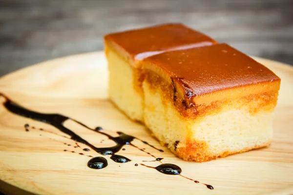 Carmel custard taart. — Stockfoto