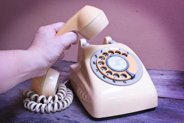 Retro telefon. — Stock fotografie