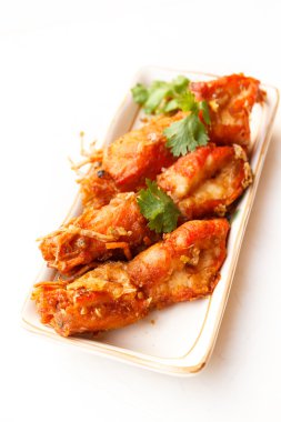 Sarımsaklı karides.