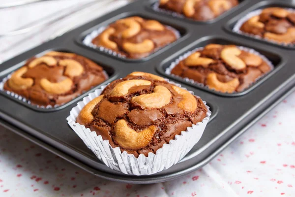 Brownie casero delicioso . — Foto de Stock