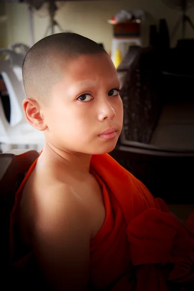 Acemi Tayland, genç keşiş. — Stok fotoğraf