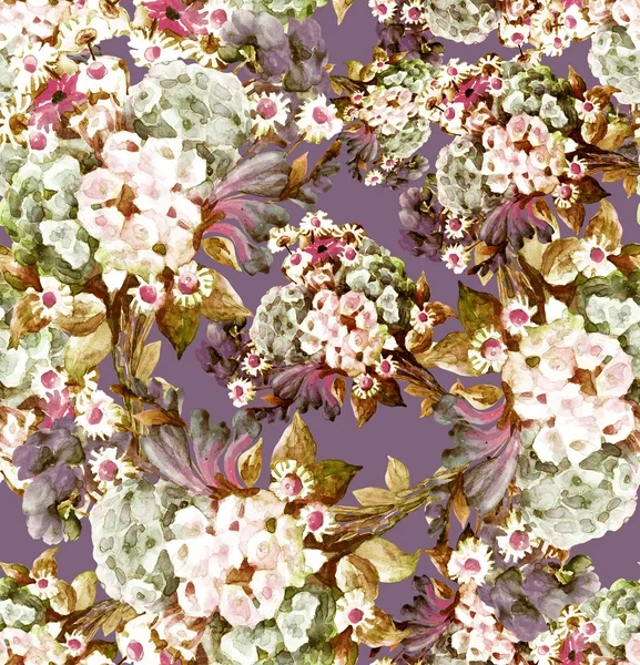 Flores Ramo patrón sin costuras —  Fotos de Stock