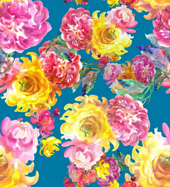Seamless pattern with chrysanthemum — Stock Photo, Image