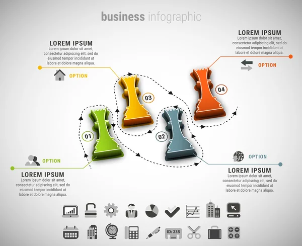 Creative Business infographic — Stock vektor