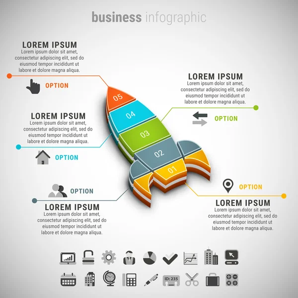 Kreativní obchodní infographic — Stockový vektor