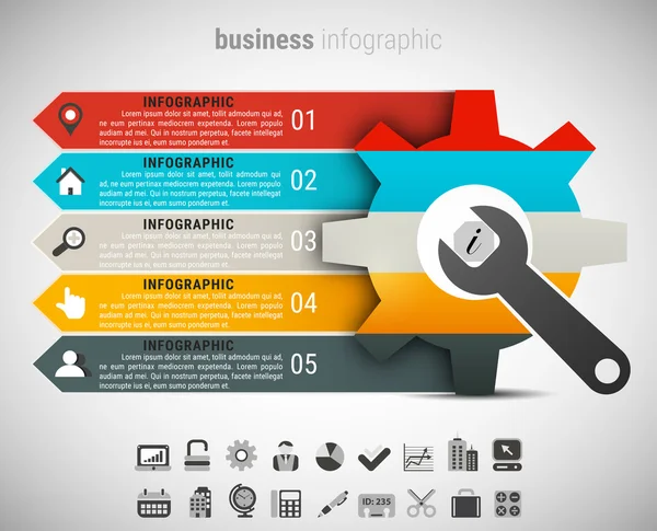 Creative Business Infographic — Stock Vector