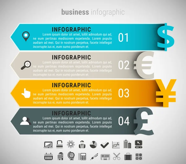 Infografik für kreative Unternehmen — Stockvektor