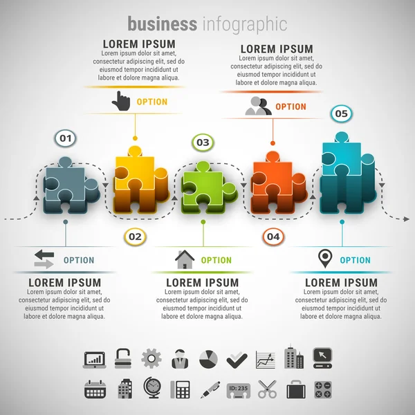 Kreativní obchodní infographic — Stockový vektor