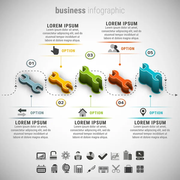 Kreativní obchodní infographic — Stockový vektor