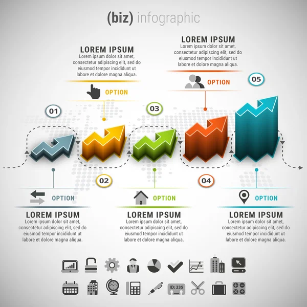 Infografik für kreative Unternehmen — Stockvektor