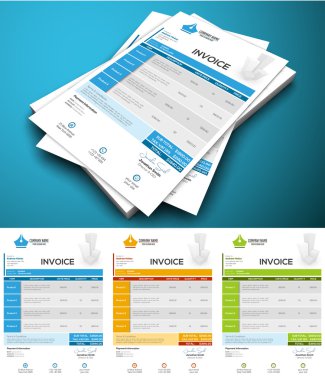 Yaratıcı renkli fatura