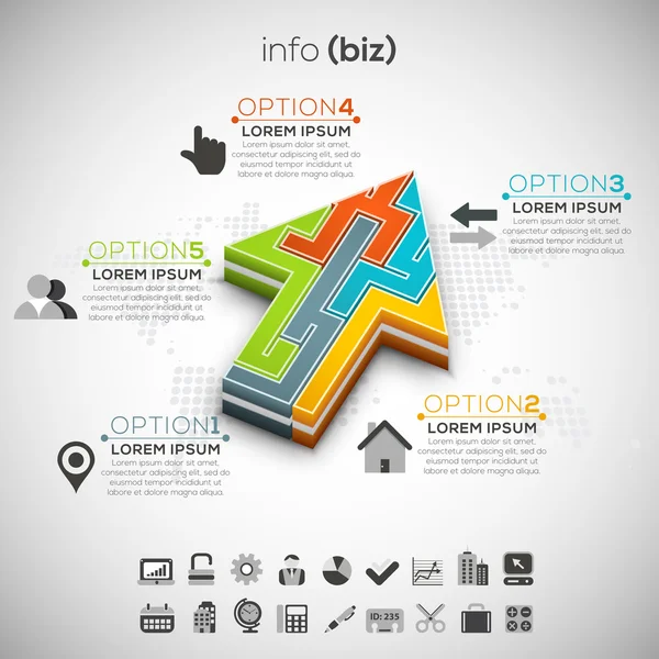 Kreativní obchodní infographic — Stockový vektor