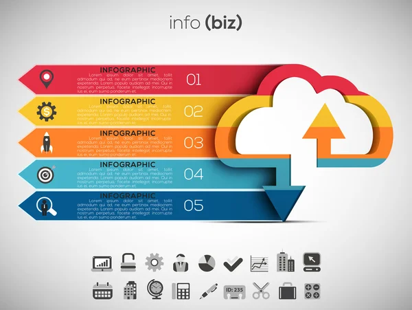 Δημιουργική επιχειρηματική infographic — Διανυσματικό Αρχείο