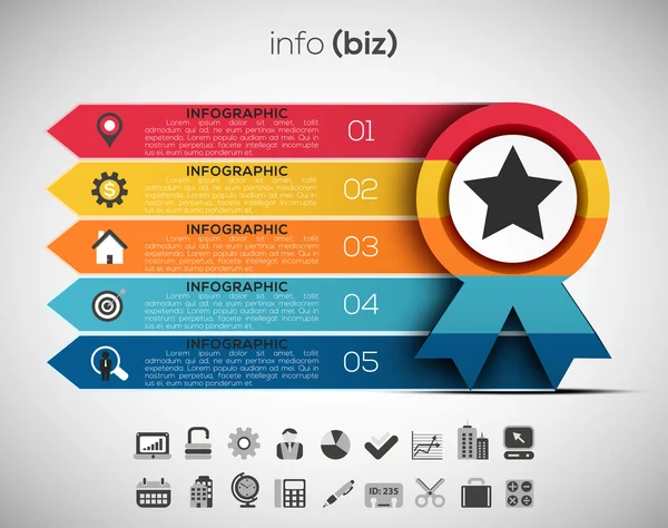 Δημιουργική επιχειρηματική infographic — Διανυσματικό Αρχείο
