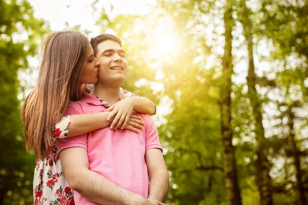 Paar genieten ochtend — Stockfoto