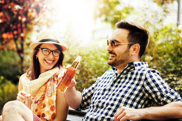 Friends Enjoying Outside