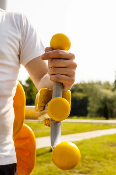 Exercising Outside in the Morning — Stock Photo, Image