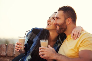 Dışarı zevk çift