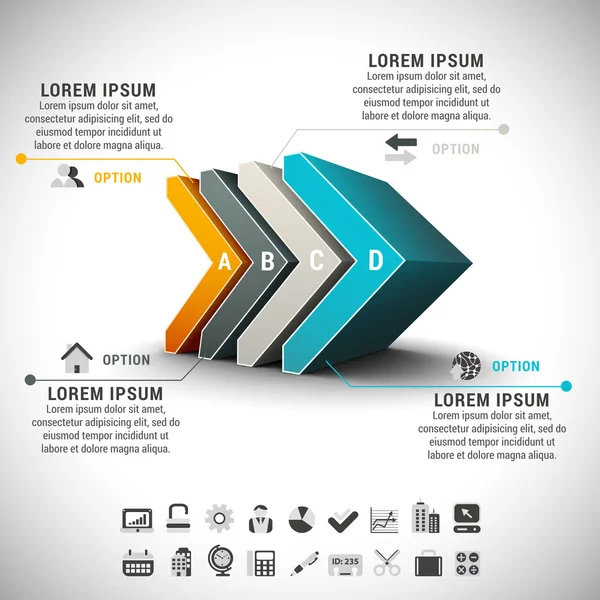 Infografik — Stockvektor