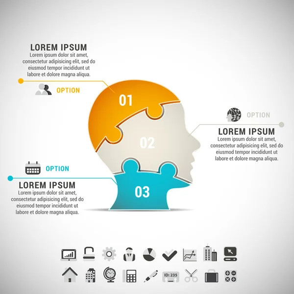 Infográfico — Vetor de Stock