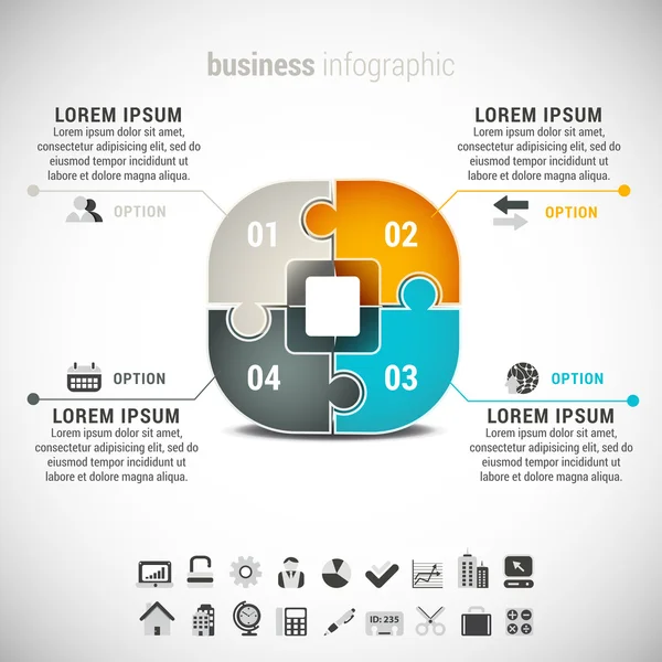 Infografía — Vector de stock