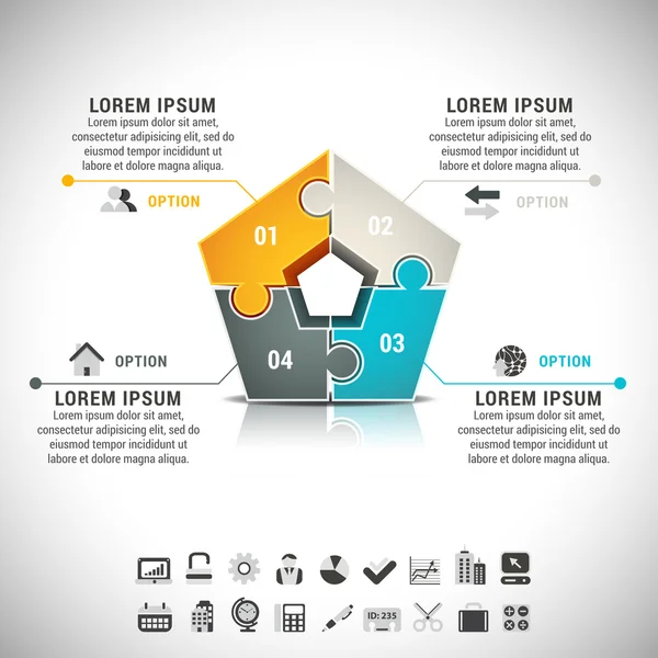 Инфографика — стоковый вектор