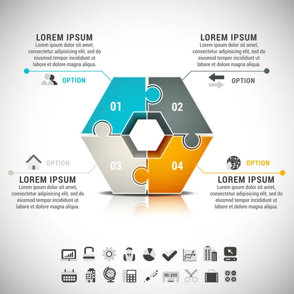 Infografica — Vettoriale Stock