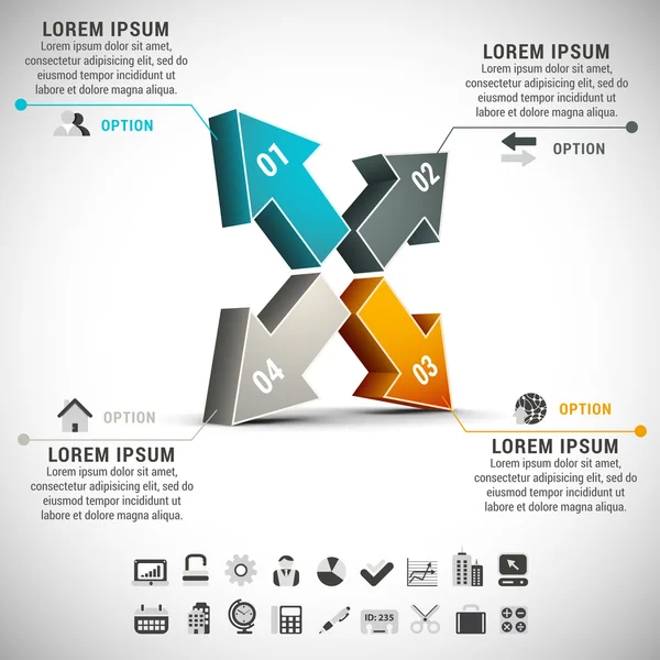 Infográfico — Vetor de Stock